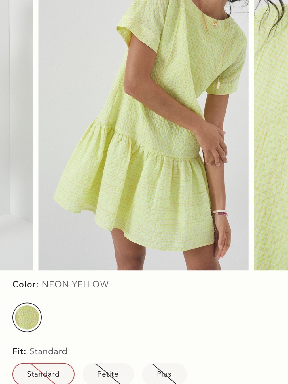 Corey Lynn Calter Neon Yellow Mini Dress